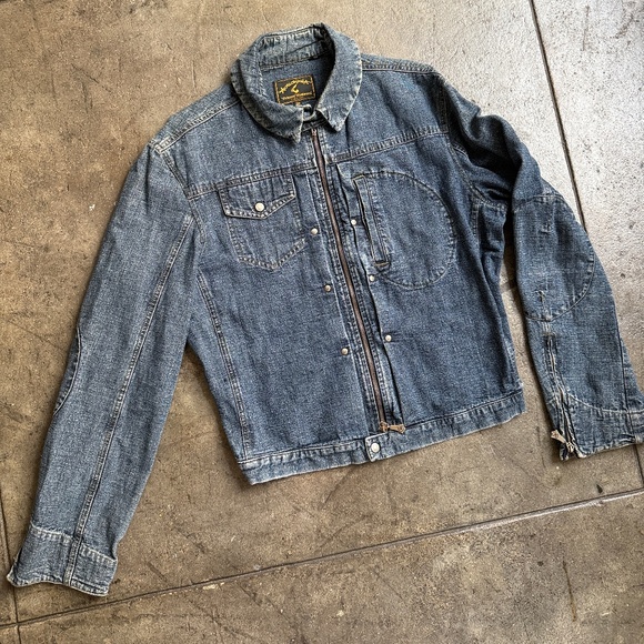 Vivienne Westwood Tokyo Exclusive Early 2000's Denim Moto Jacket - Picture 1 of 14